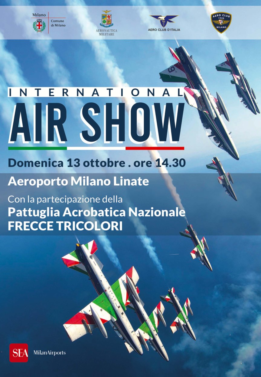 FRECCE TRICOLORI – MILANO LINATE AIR SHOW 2019 (PROVE)
